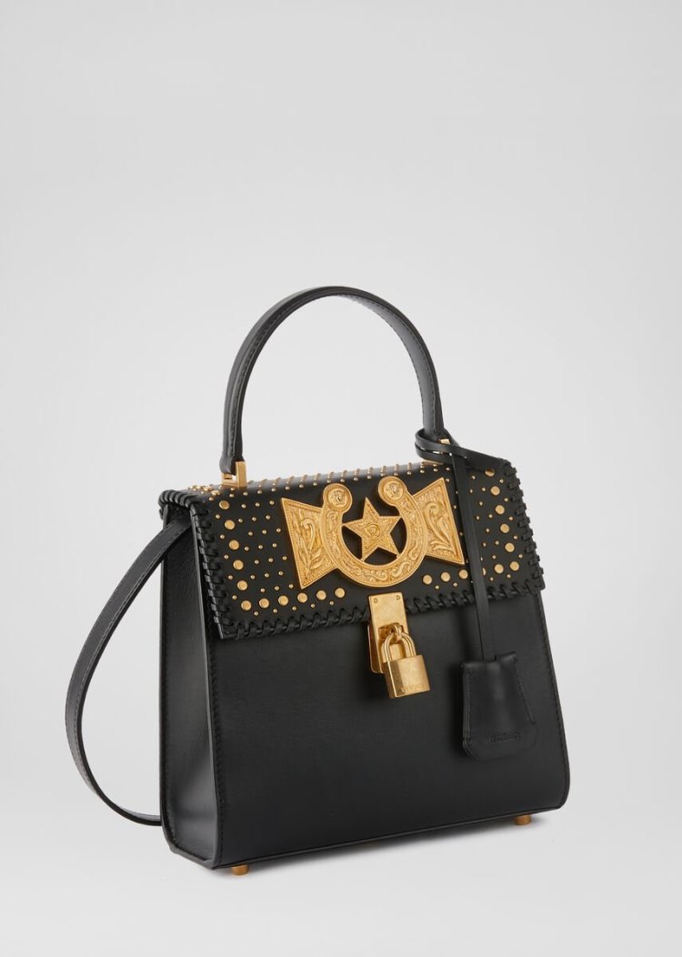 Versace Icon Western Handbag τσαντα χειροσ γυναικεια μαυρα | KXG9790
