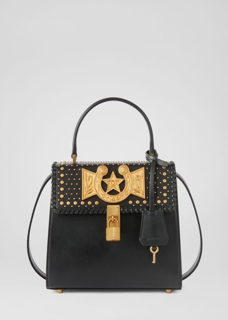 Versace Icon Western Handbag τσαντα χειροσ γυναικεια μαυρα | KXG9790