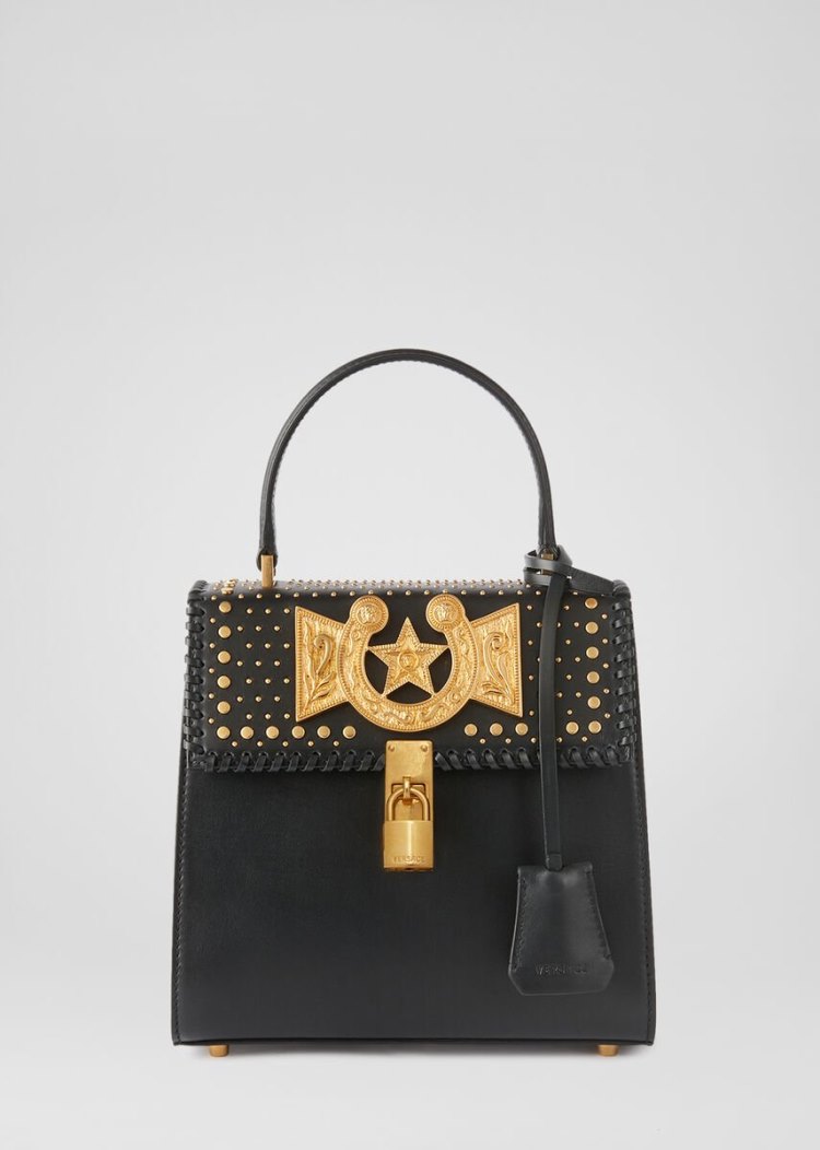 Versace Icon Western Handbag τσαντα χειροσ γυναικεια μαυρα | KXG9790