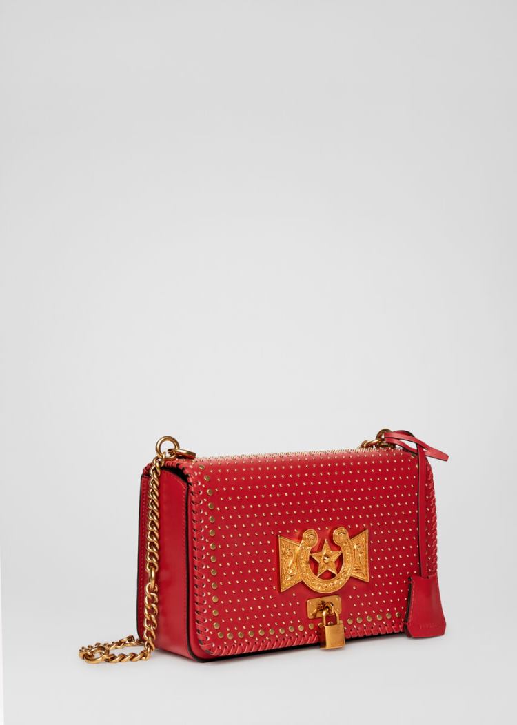 Versace Icon Western Shoulder Bag Icon Bag γυναικεια κοκκινα χρυσο χρωμα | 7LJA5M7