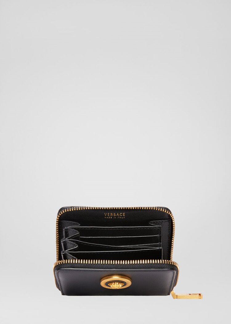 Versace Icon δερματινα Wallet πορτοφολια γυναικεια μαυρα | 5VB4N90