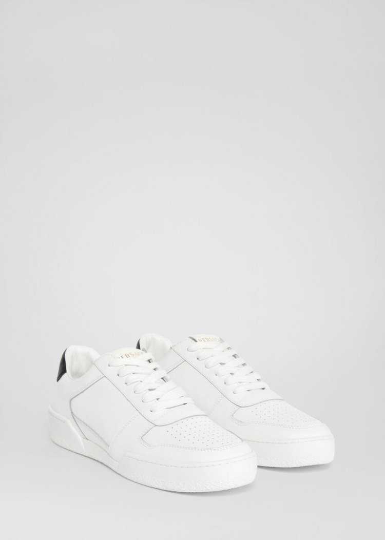 Versace Ilus Trainers αθλητικα γυναικεια ασπρα μαυρα | 6O6ZAWP