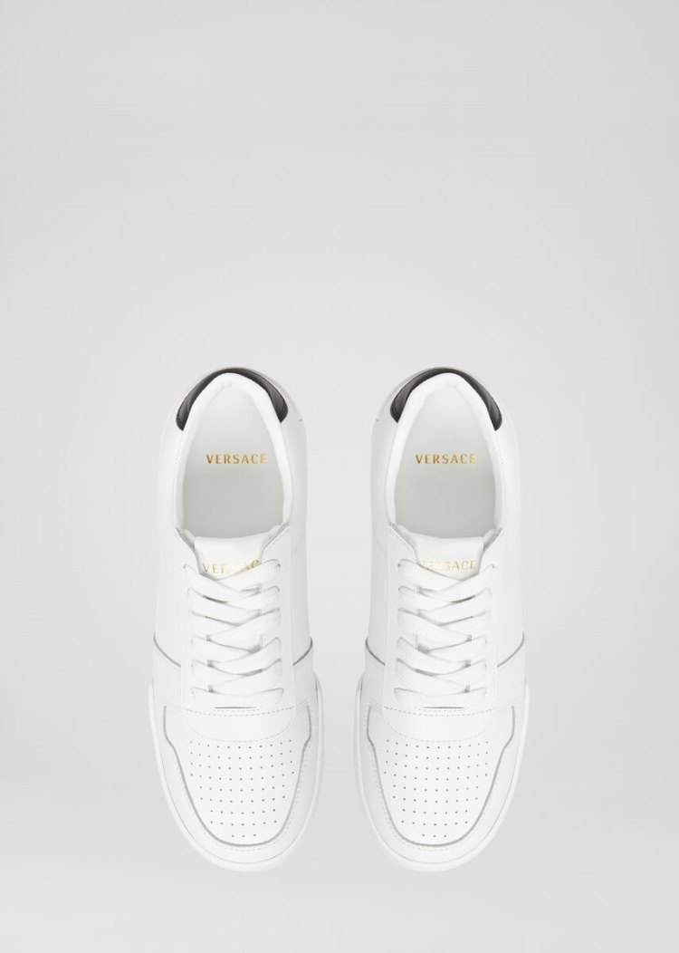 Versace Ilus Trainers αθλητικα γυναικεια ασπρα μαυρα | 6O6ZAWP