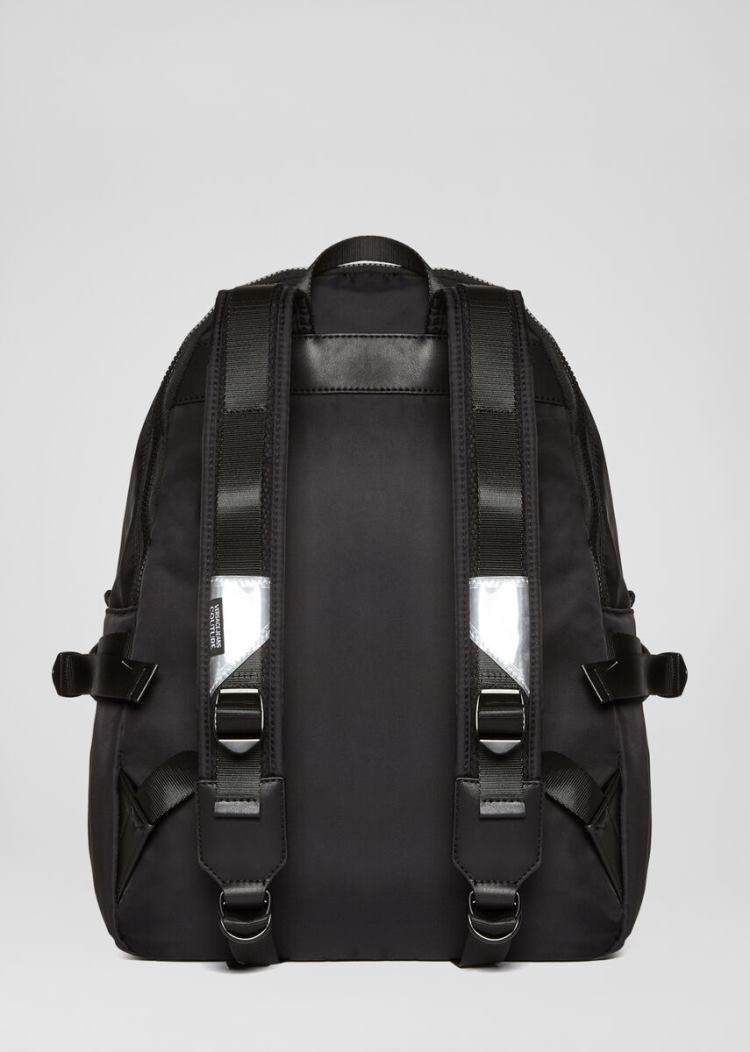 Versace Jeans Couture Backpack With Reflex Stripes σακιδια πλατησ Jeans Couture μαυρα | VJL8XJR