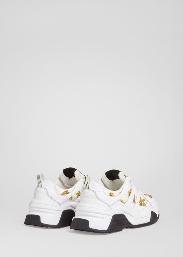 Versace Jeans Couture Baroque Jewels Accent Logo Trainers αθλητικα Jeans Couture ασπρα | PHDG5EA