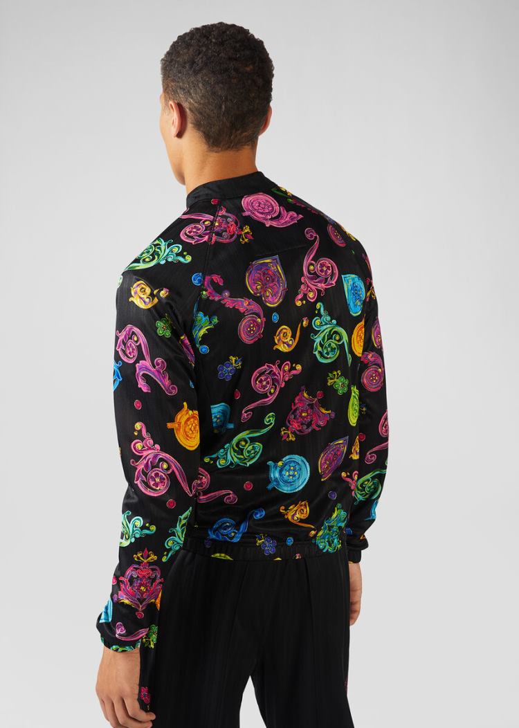 Versace Jeans Couture Baroque Jewels Print Bomber Jacket μπουφαν Jeans Couture Πολύχρωμο | 0AZIOU2