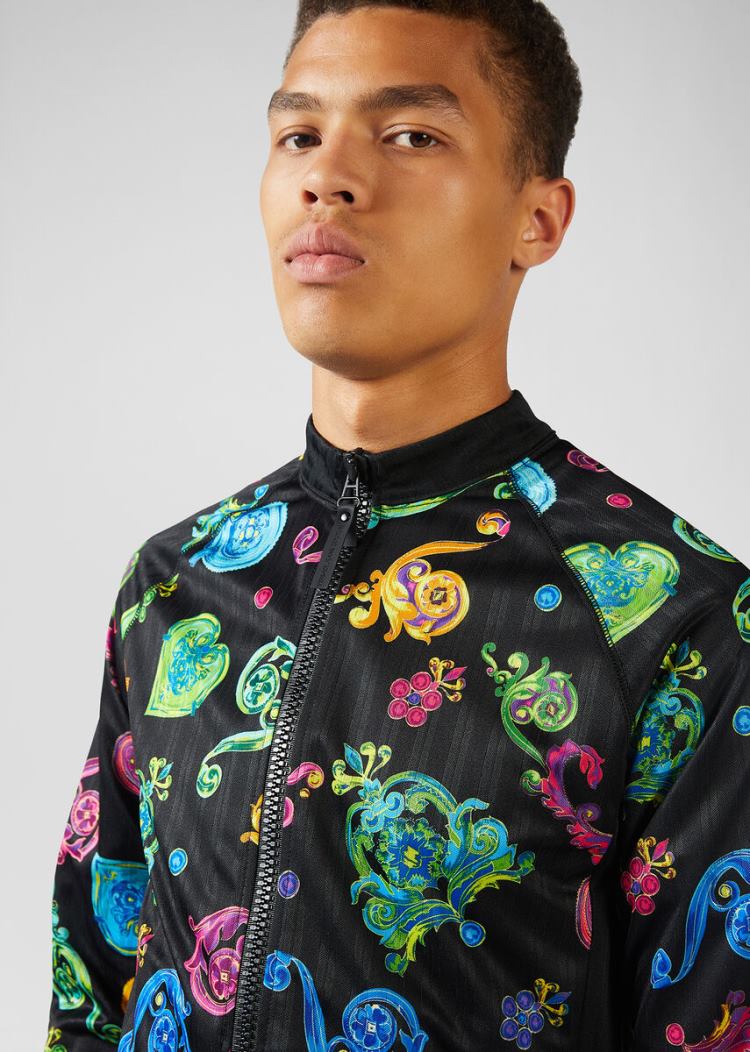Versace Jeans Couture Baroque Jewels Print Bomber Jacket μπουφαν Jeans Couture Πολύχρωμο | 0AZIOU2