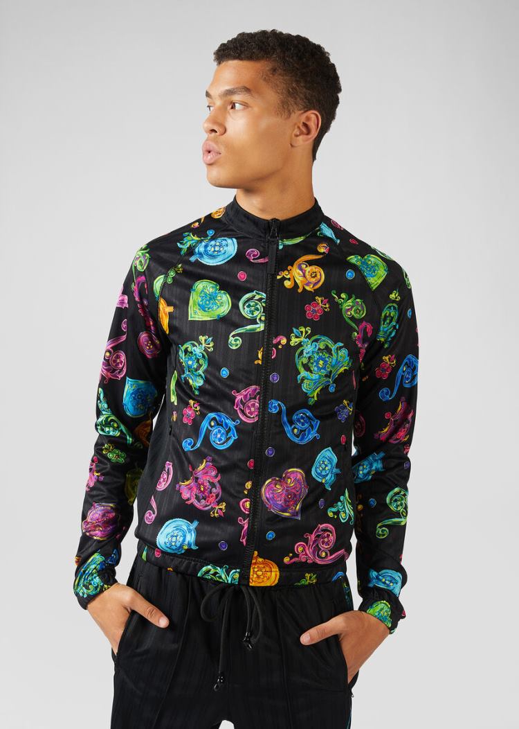 Versace Jeans Couture Baroque Jewels Print Bomber Jacket μπουφαν Jeans Couture Πολύχρωμο | 0AZIOU2