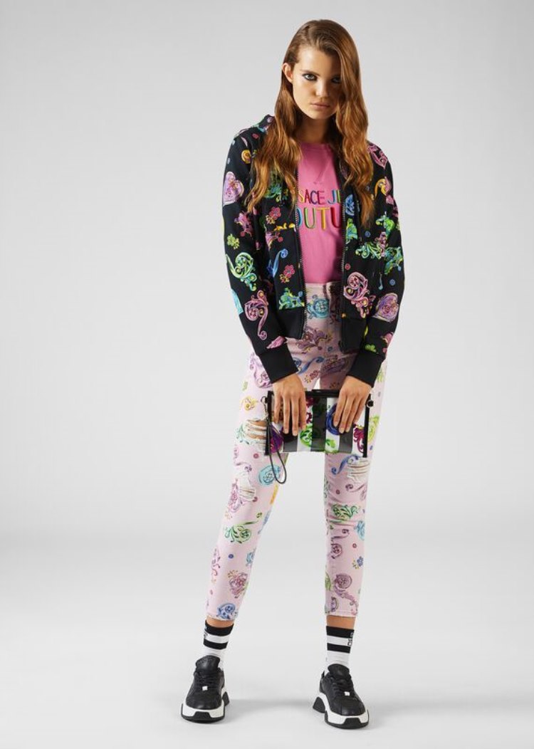 Versace Jeans Couture Baroque Jewels Print Jeans τζιν παντελονι Jeans Couture Πολύχρωμο | X49UKPF
