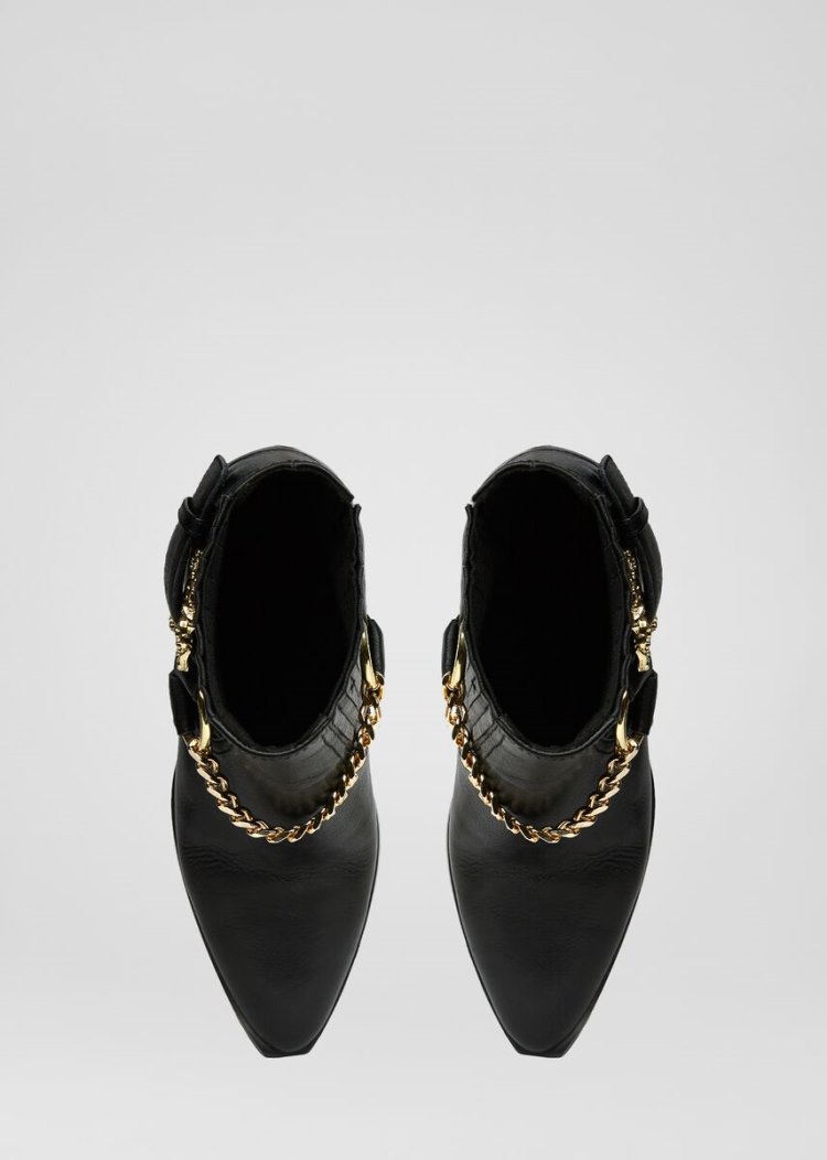 Versace Jeans Couture Baroque πόρπης Camperos Heel Boots μποτεσ Jeans Couture μαυρα | 7SH6NUT