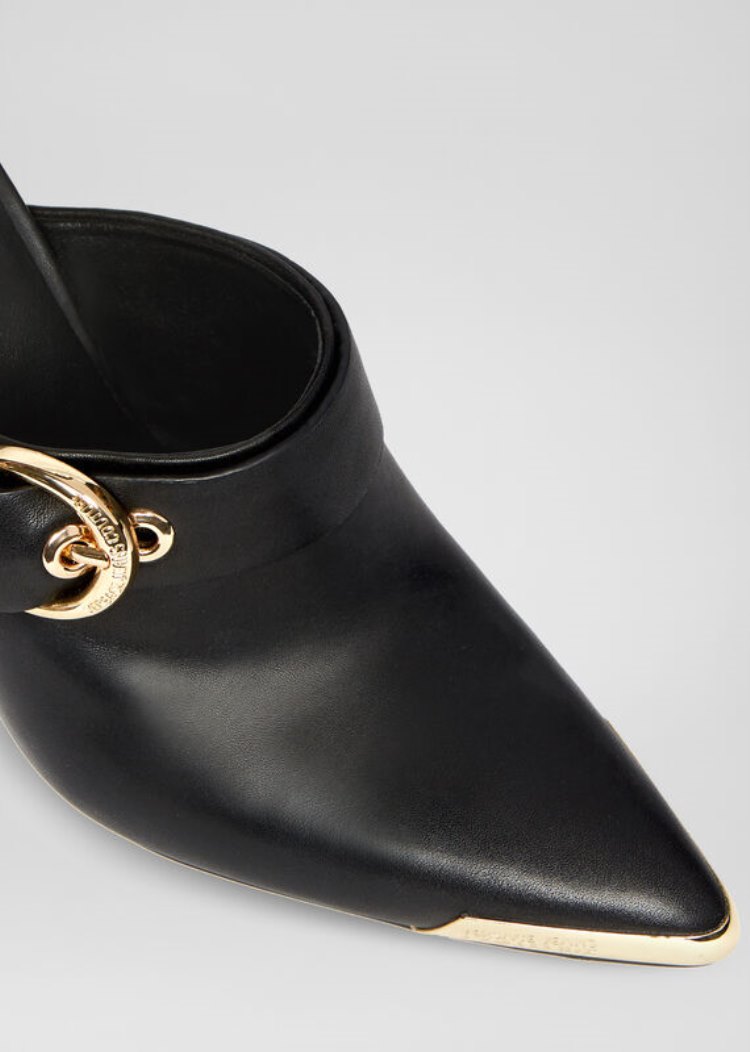 Versace Jeans Couture Belt Detail Mules παπουτσια Jeans Couture μαυρα | REMF9OI