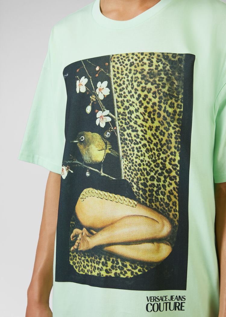 Versace Jeans Couture Collage Capsule CollectionT Shirt μπλουζακια Jeans Couture πρασινο | 9WVNJK0