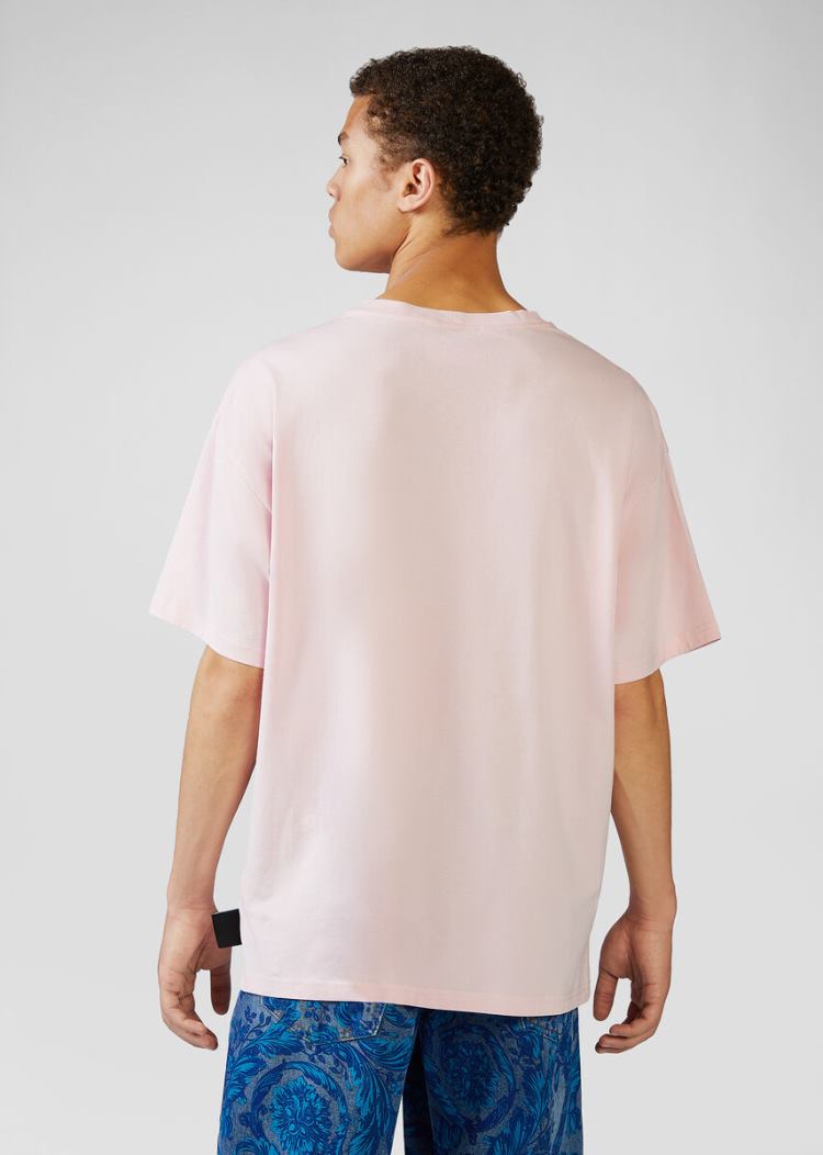 Versace Jeans Couture Collage Capsule CollectionT Shirt μπλουζακια Jeans Couture ροζ | Q1XF0H9