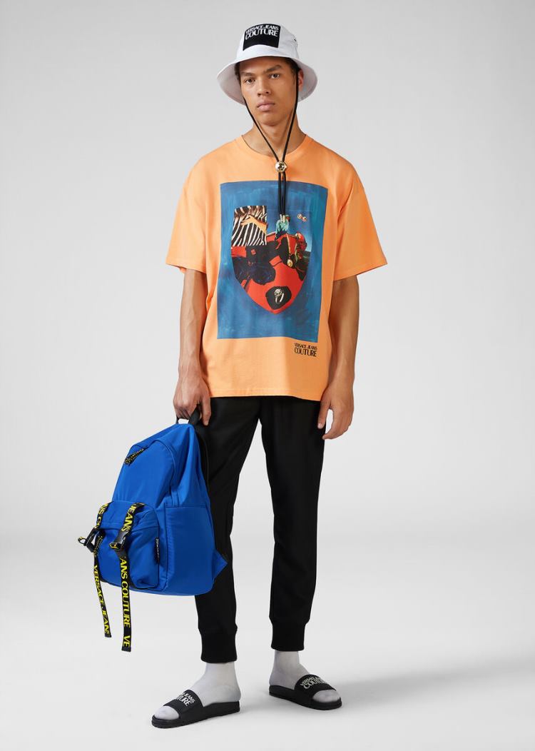 Versace Jeans Couture Collage Capsule CollectionT Shirt μπλουζακια Jeans Couture Πολύχρωμο | ZEINHKD
