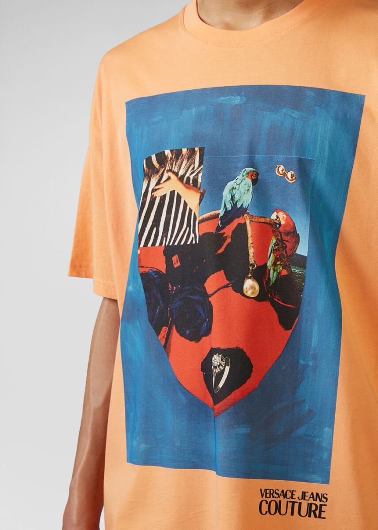 Versace Jeans Couture Collage Capsule CollectionT Shirt μπλουζακια Jeans Couture Πολύχρωμο | ZEINHKD