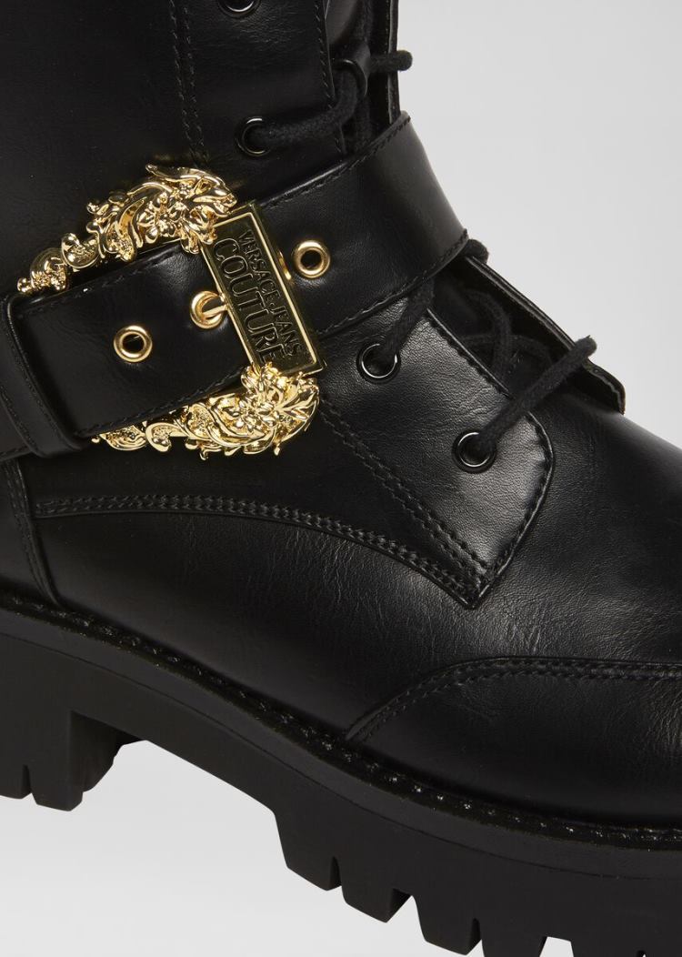 Versace Jeans Couture Combat Boots μποτεσ Jeans Couture μαυρα | JVA1AYU