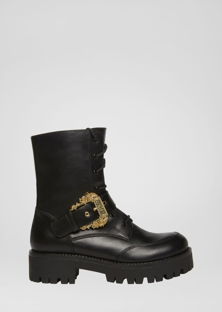 Versace Jeans Couture Combat Boots μποτεσ Jeans Couture μαυρα | JVA1AYU