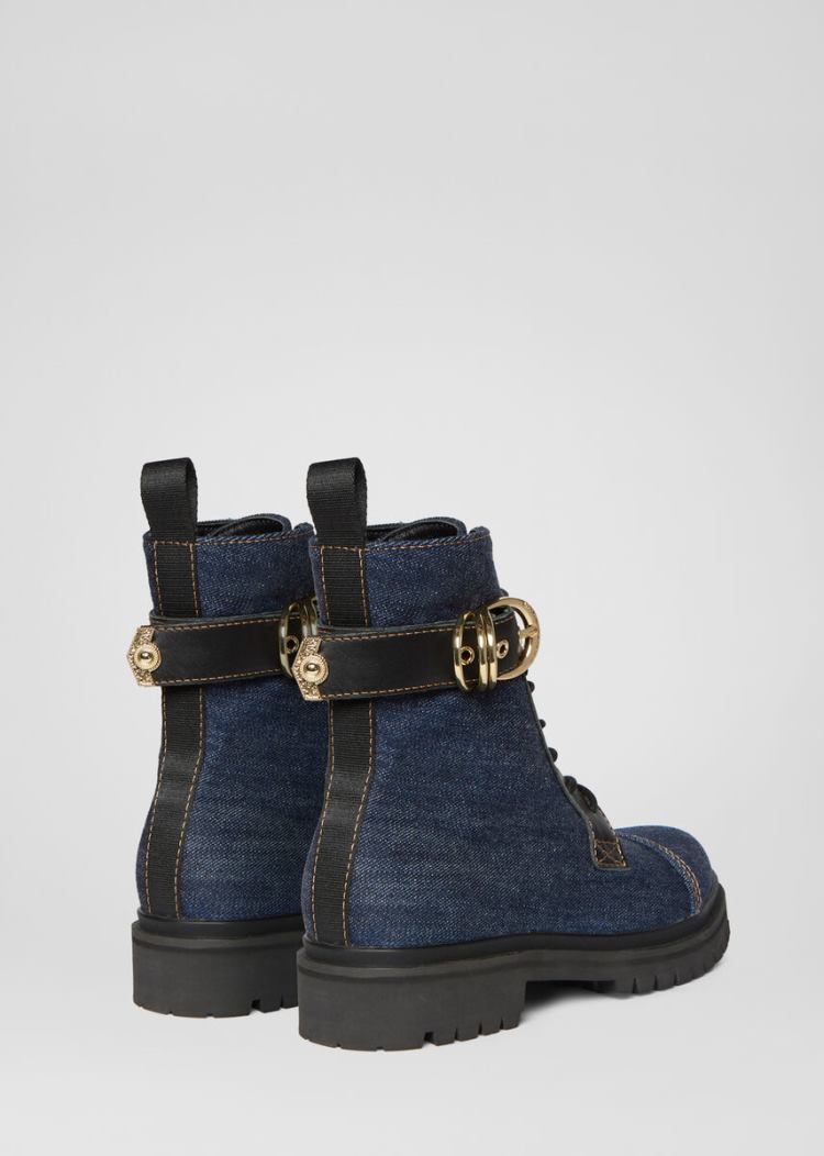 Versace Jeans Couture Denim Boots μποτεσ Jeans Couture μπλε | RBC4HFW