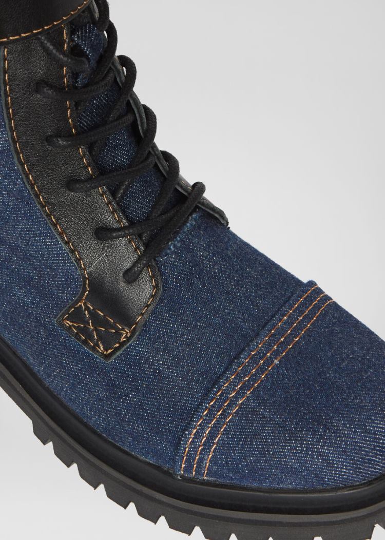 Versace Jeans Couture Denim Boots μποτεσ Jeans Couture μπλε | RBC4HFW