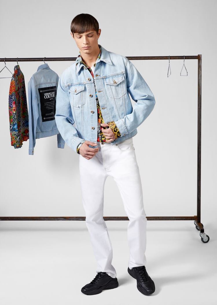 Versace Jeans Couture Denim Jeans τζιν παντελονι Jeans Couture ασπρα | 1K18TBX