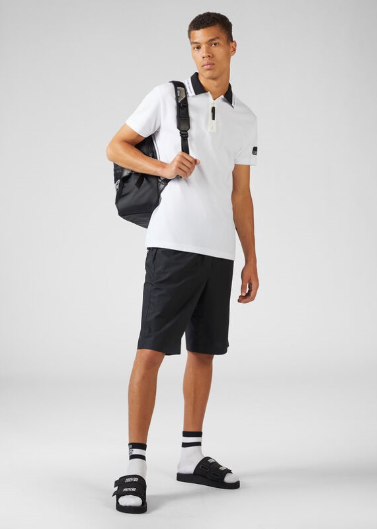 Versace Jeans Couture Etichetta Patch Gym Shorts σορτσ Jeans Couture μαυρα | G7GYG67