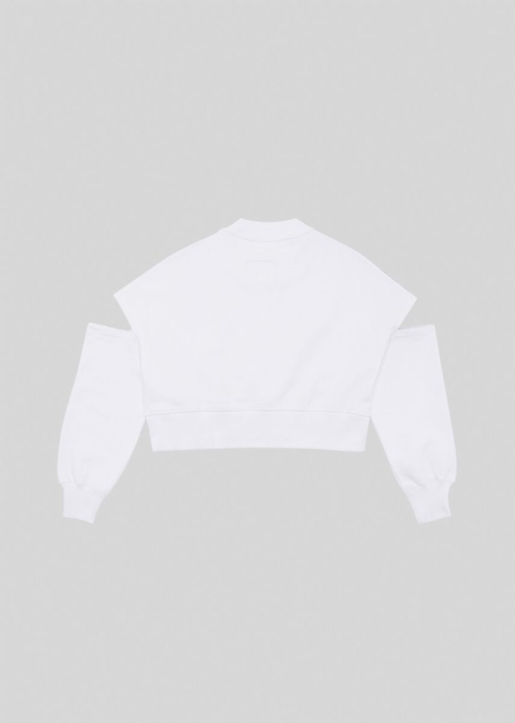 Versace Jeans Couture Etichetta Print Cropped Sweatshirt Φούτερ Jeans Couture μαυρα | C6YYTS2