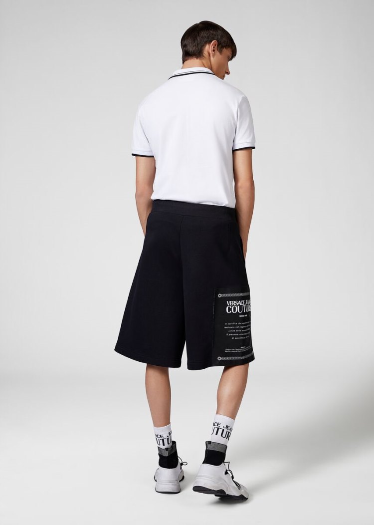 Versace Jeans Couture Etichetta detail Gym Shorts σορτσ Jeans Couture μαυρα | 2LZSHS5