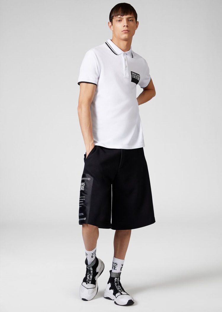 Versace Jeans Couture Etichetta detail Gym Shorts σορτσ Jeans Couture μαυρα | 2LZSHS5