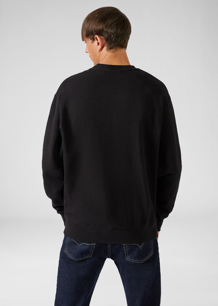 Versace Jeans Couture Etichetta detail Light πουλοβερ Φούτερ Jeans Couture μαυρα | YPH02DU