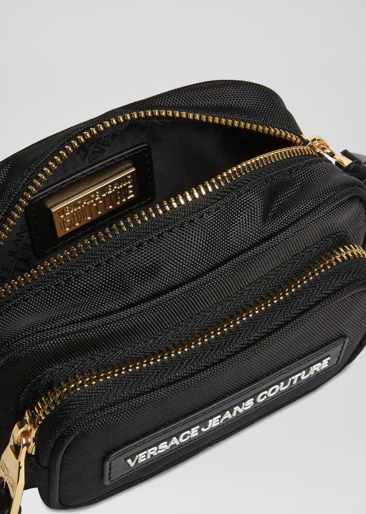 Versace Jeans Couture Heritage Hardware Mini Bag τσαντα Jeans Couture μαυρα | QSWCUKA