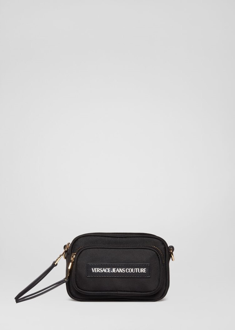 Versace Jeans Couture Heritage Hardware Mini Bag τσαντα Jeans Couture μαυρα | QSWCUKA