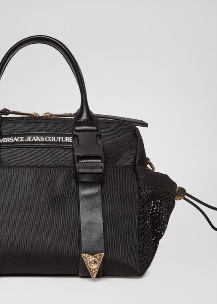 Versace Jeans Couture Heritage Hardware Handbag τσαντα Jeans Couture μαυρα | Y5X2OH0