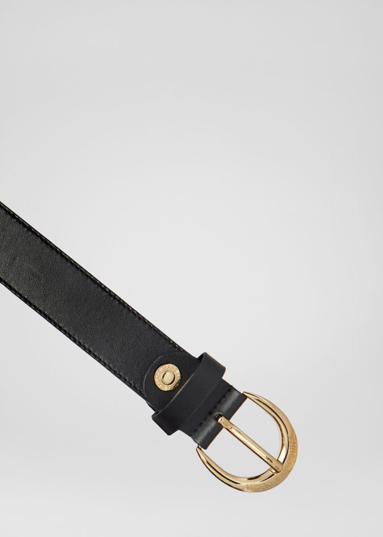Versace Jeans Couture Heritage Tip Belt ζωνη Jeans Couture μαυρα | EZ23SSR
