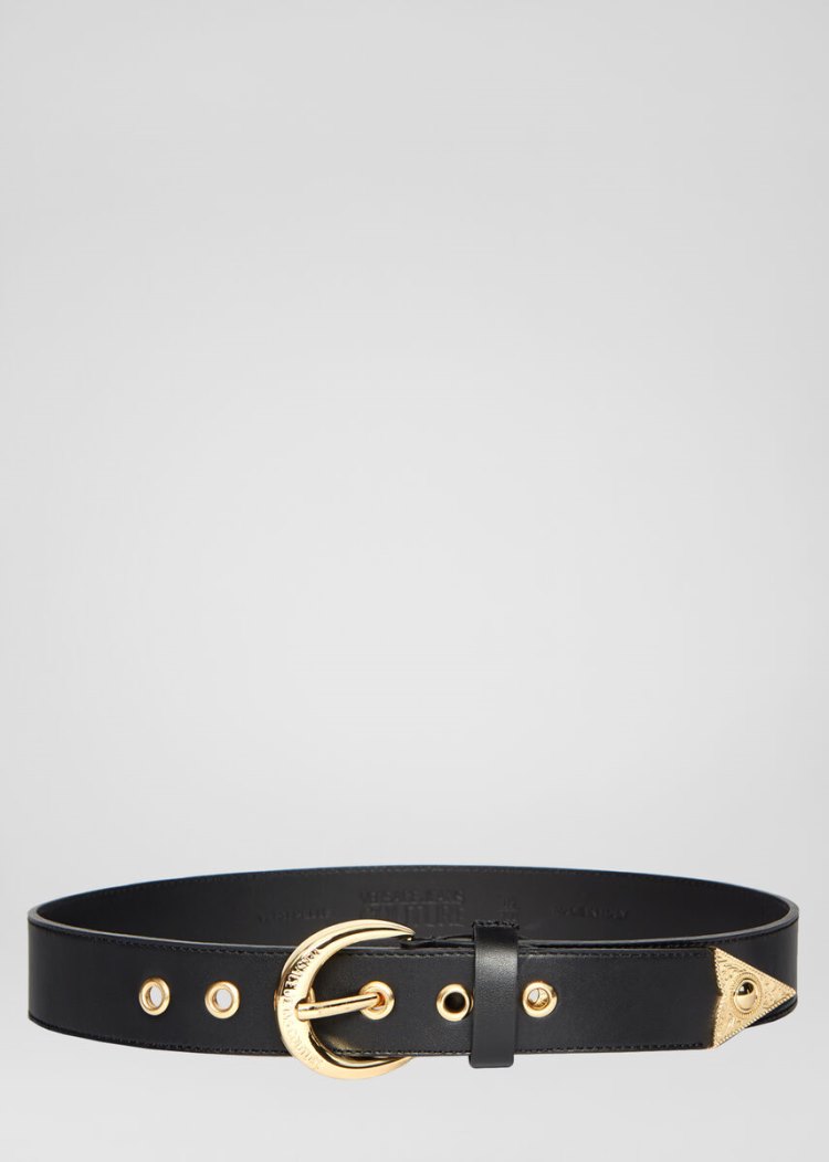 Versace Jeans Couture Heritage Tip Belt ζωνη Jeans Couture μαυρα | EZ23SSR