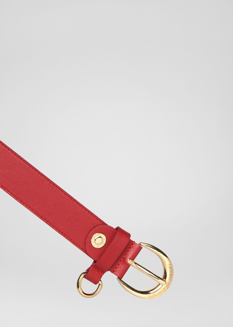 Versace Jeans Couture Heritage Tip Belt ζωνη Jeans Couture κοκκινα | FS44Z6A
