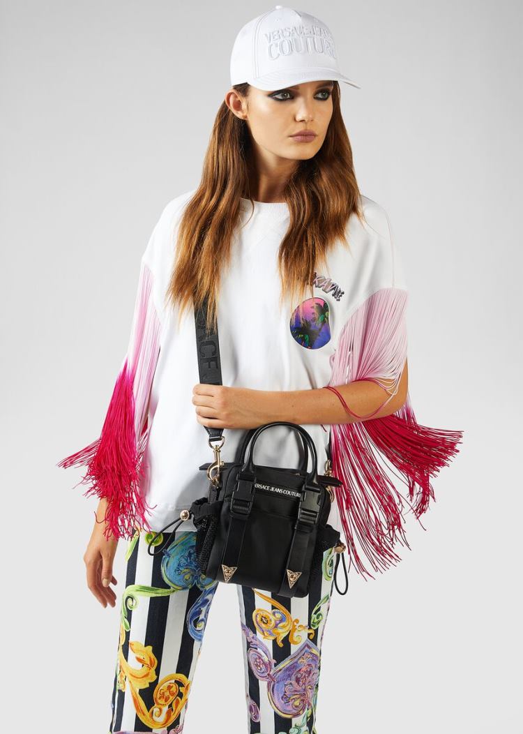 Versace Jeans Couture Heritage Tip Mini Bag τσαντα Jeans Couture μαυρα | L2X0GY5