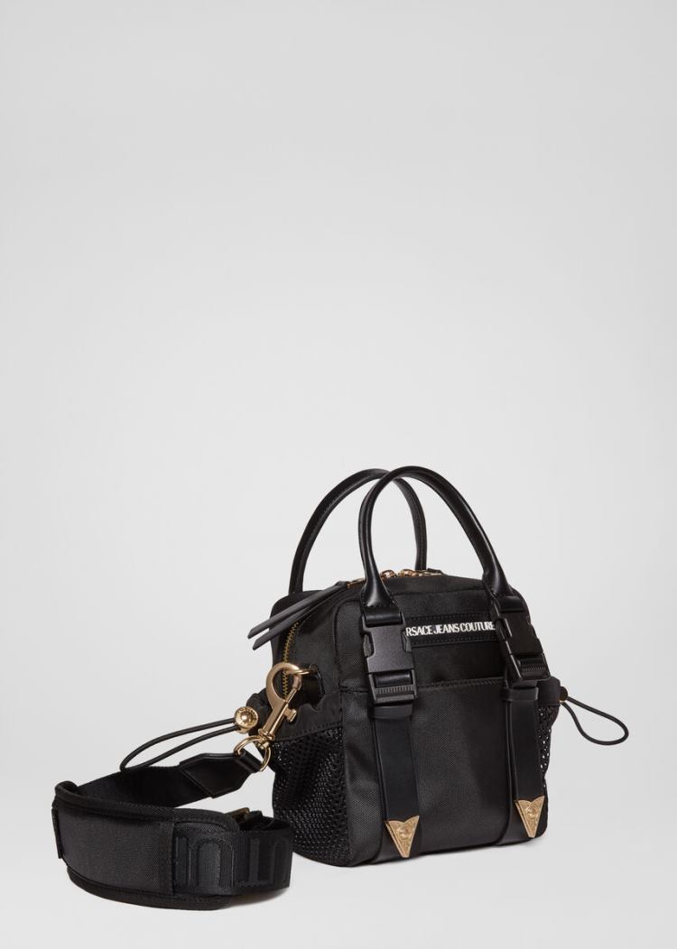 Versace Jeans Couture Heritage Tip Mini Bag τσαντα Jeans Couture μαυρα | L2X0GY5