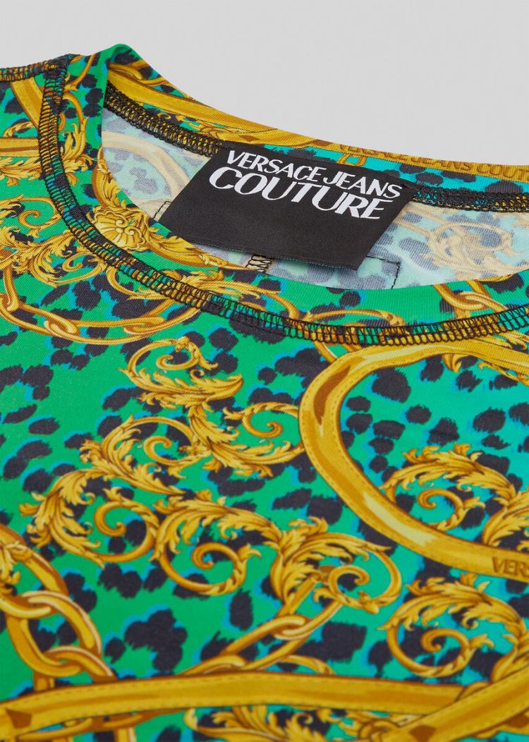 Versace Jeans Couture Leo Chain Print φορεμα φορεμα Jeans Couture πρασινο | 8KG62M7
