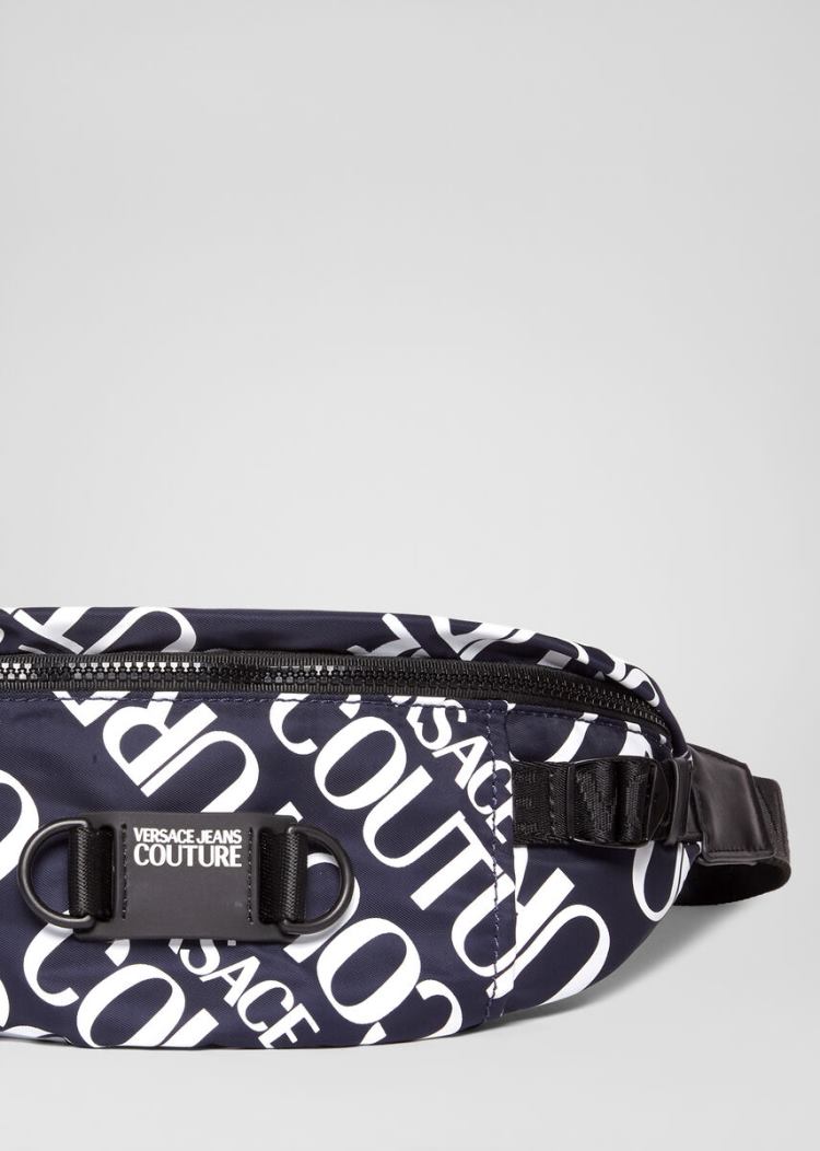 Versace Jeans Couture Logo Allover Print Belt Bag Τσαντα Μεσησ Jeans Couture μπλε | 6N8U13W