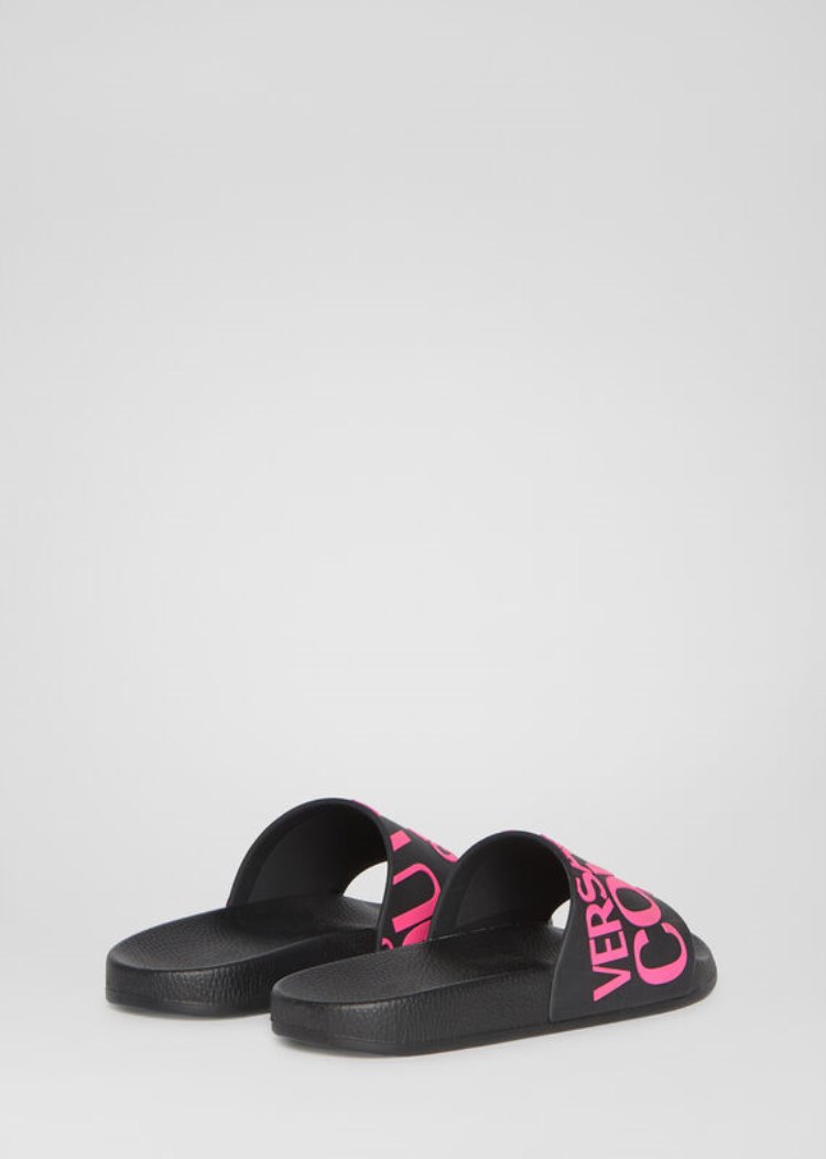 Versace Jeans Couture Logo Allover Slides σανδαλια Jeans Couture ροζ | B8XM670