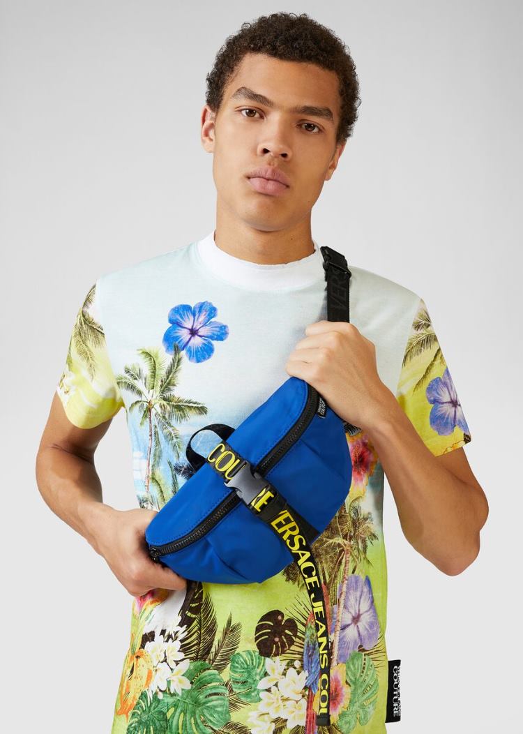 Versace Jeans Couture Logo Belt Bag Τσαντα Μεσησ Jeans Couture μπλε | ALWMLU4