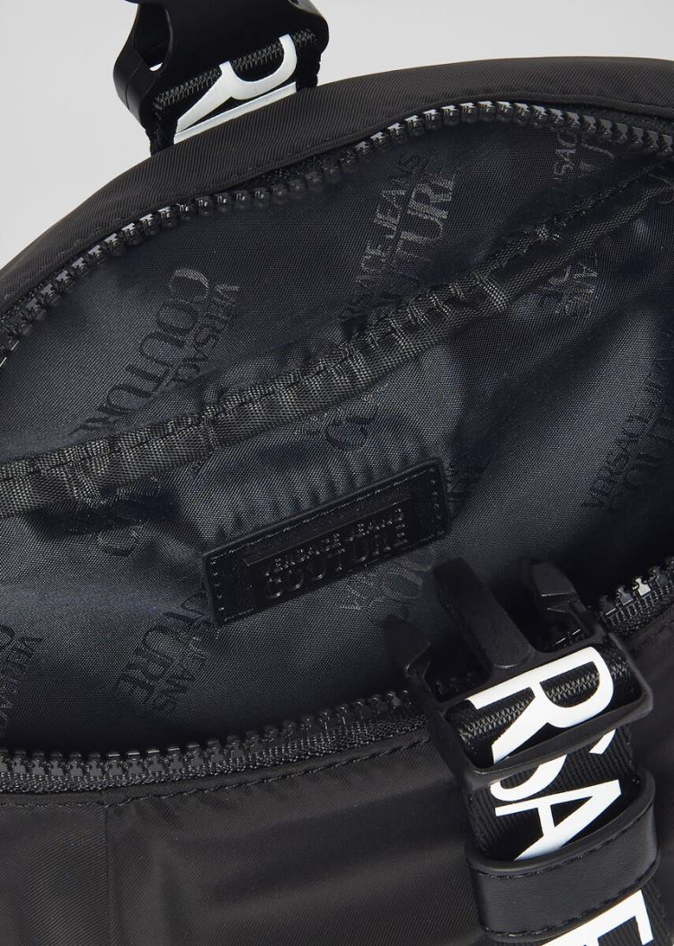 Versace Jeans Couture Logo Belt Bag Τσαντα Μεσησ Jeans Couture μαυρα | LX4DI08