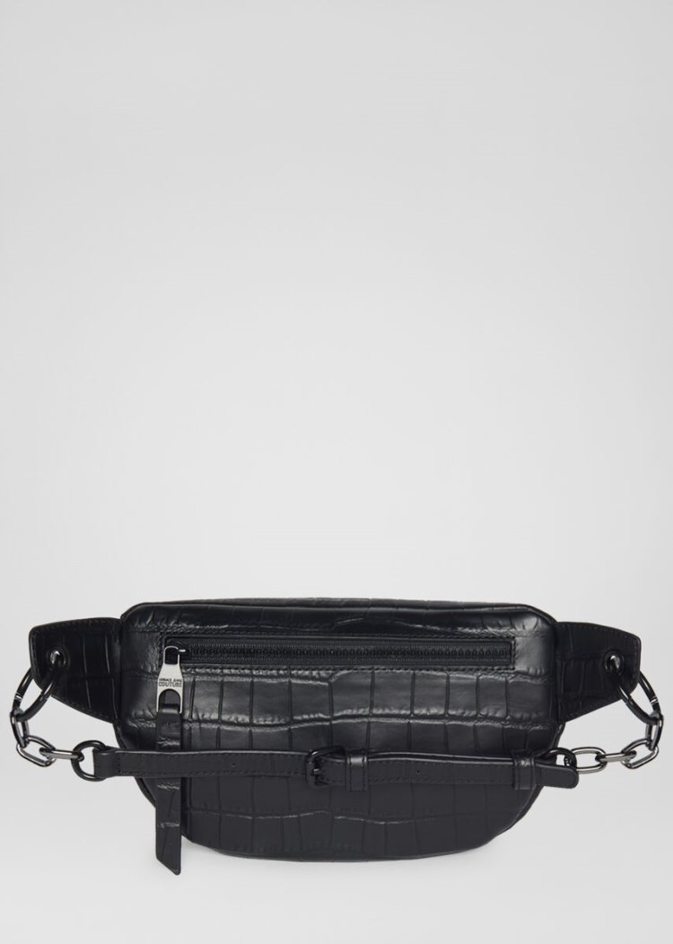 Versace Jeans Couture Logo Belt Bag τσαντα Jeans Couture μαυρα | BOQGAFY