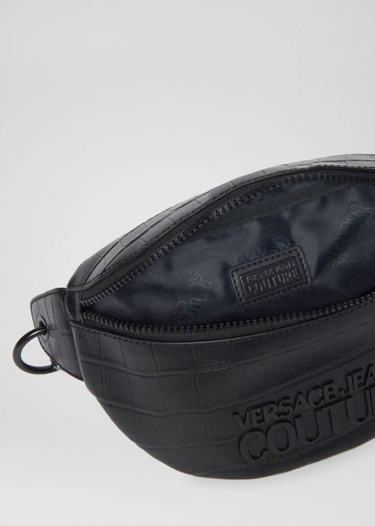 Versace Jeans Couture Logo Belt Bag τσαντα Jeans Couture μαυρα | BOQGAFY