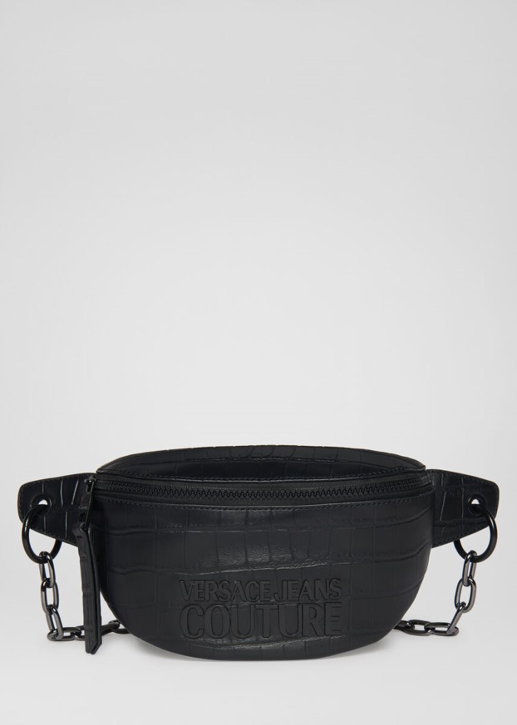 Versace Jeans Couture Logo Belt Bag τσαντα Jeans Couture μαυρα | BOQGAFY