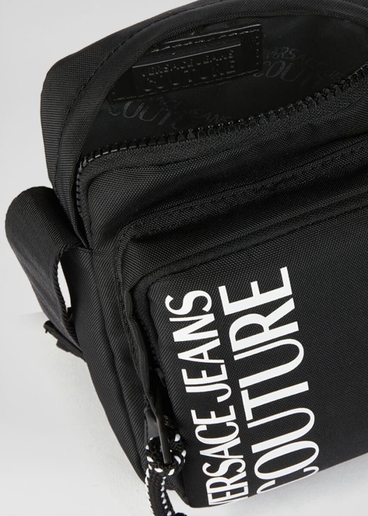 Versace Jeans Couture Logo Cross-Body Mini Bag τσαντα Jeans Couture μαυρα | SB2XKCI