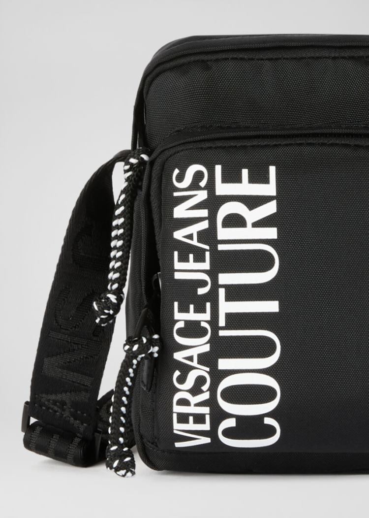 Versace Jeans Couture Logo Cross-Body Mini Bag τσαντα Jeans Couture μαυρα | SB2XKCI