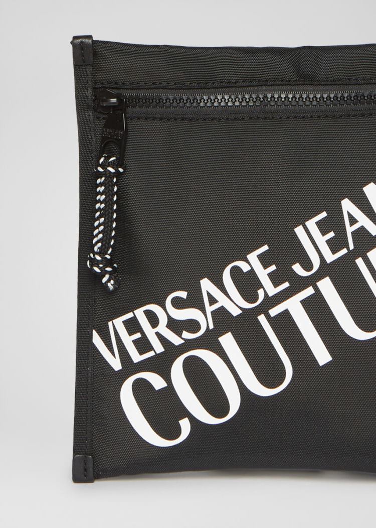 Versace Jeans Couture Logo Crossbody Bag τσαντα Jeans Couture μαυρα | FGOHPT8