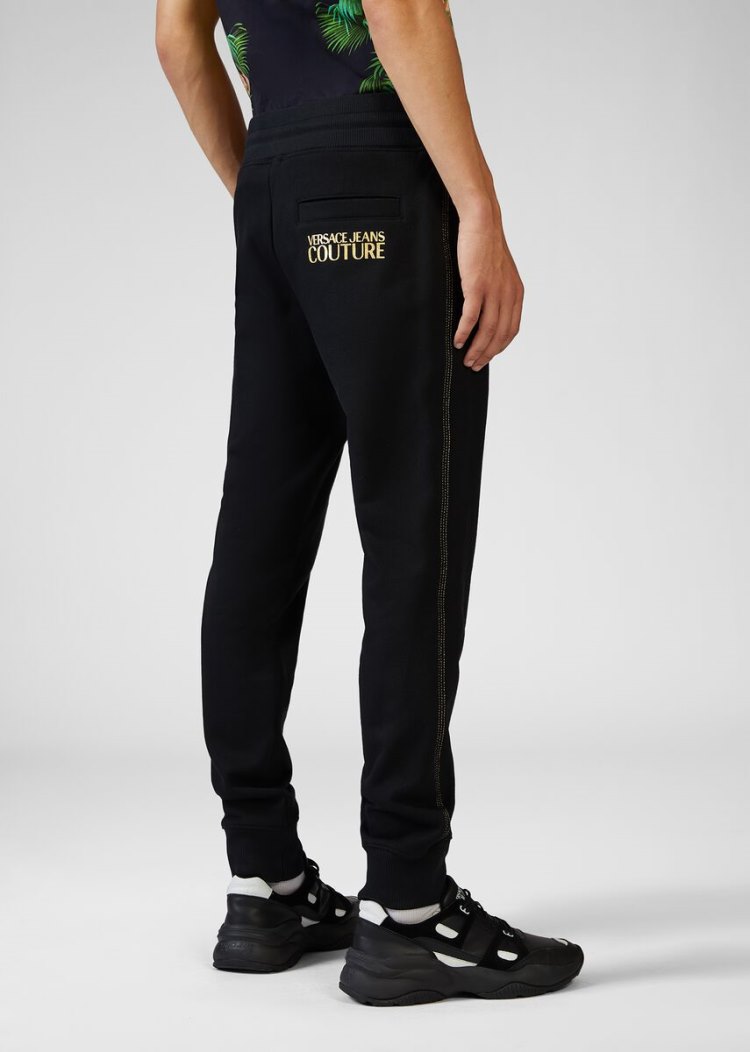 Versace Jeans Couture Logo Detail Trackpants παντελόνι Jeans Couture μαυρα | 1KCT526