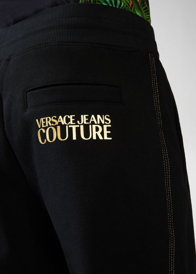 Versace Jeans Couture Logo Detail Trackpants παντελόνι Jeans Couture μαυρα | 1KCT526